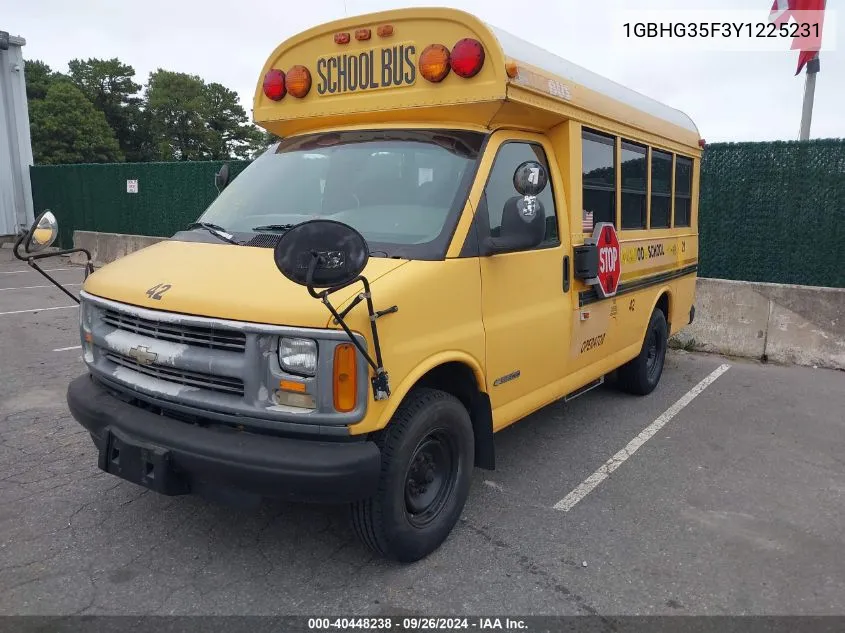 2000 Chevrolet Express G3500 VIN: 1GBHG35F3Y1225231 Lot: 40448238