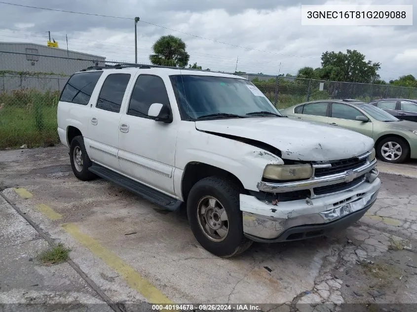 3GNEC16T81G209088 2001 Chevrolet Suburban 1500 Lt