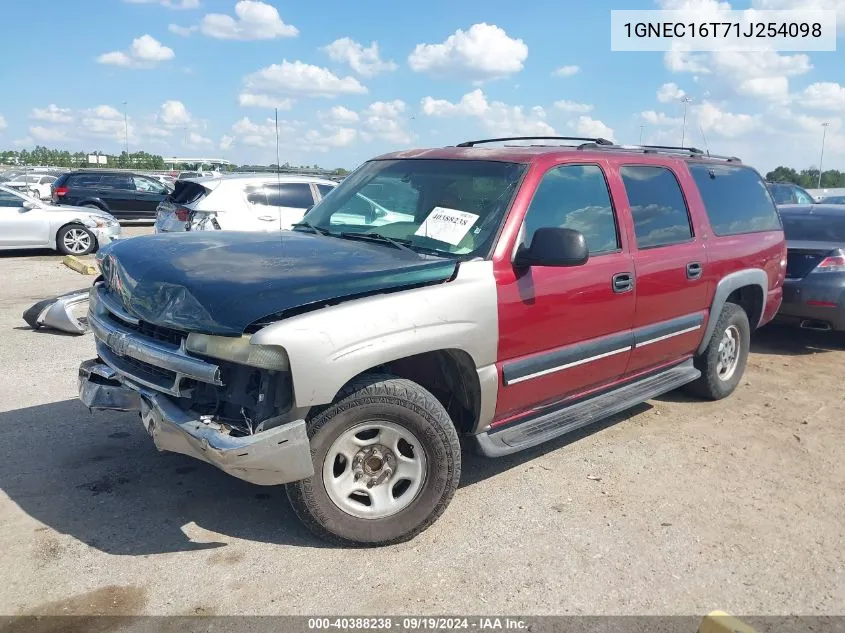 2001 Chevrolet Suburban 1500 Ls VIN: 1GNEC16T71J254098 Lot: 40388238