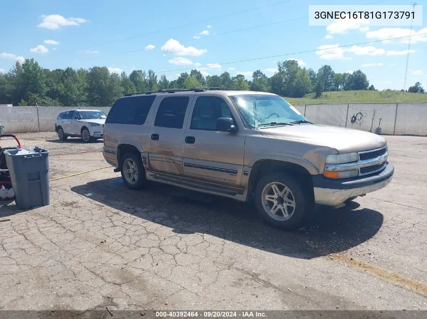 2001 Chevrolet Suburban 1500 Ls VIN: 3GNEC16T81G173791 Lot: 40392464