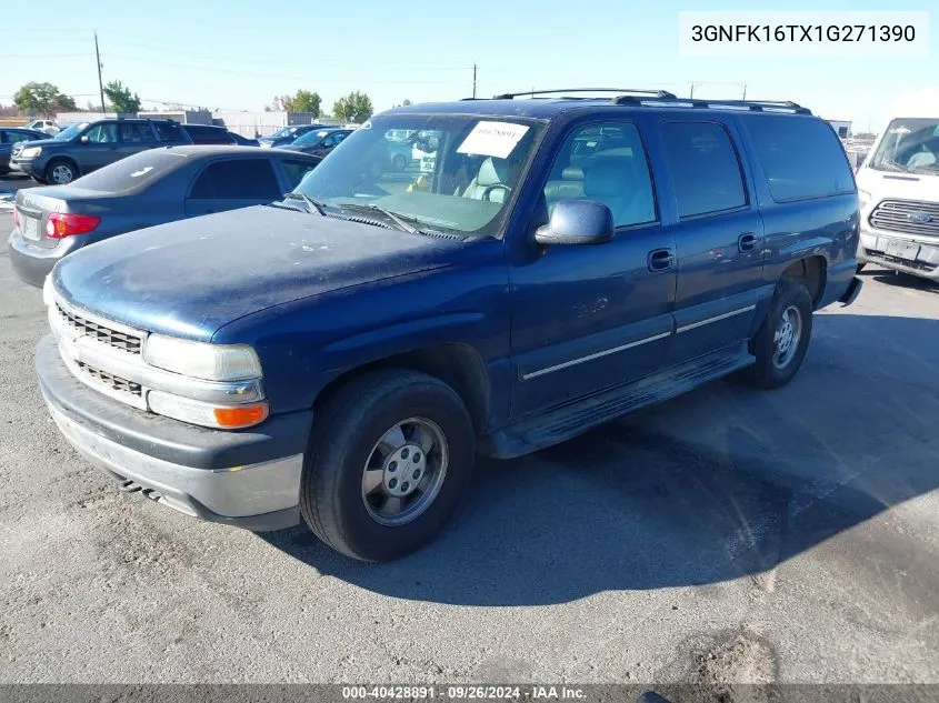 2001 Chevrolet Suburban 1500 Lt VIN: 3GNFK16TX1G271390 Lot: 40428891