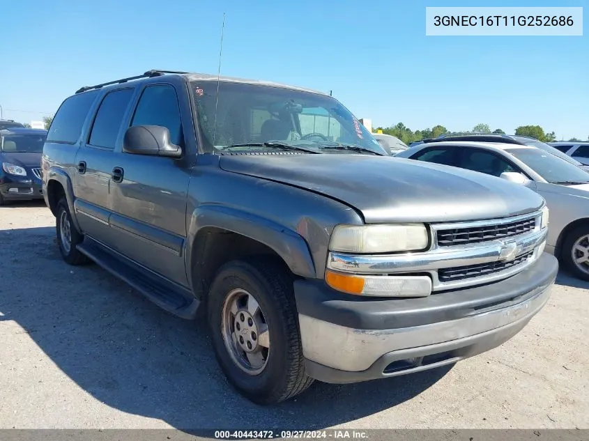 3GNEC16T11G252686 2001 Chevrolet Suburban 1500 Ls