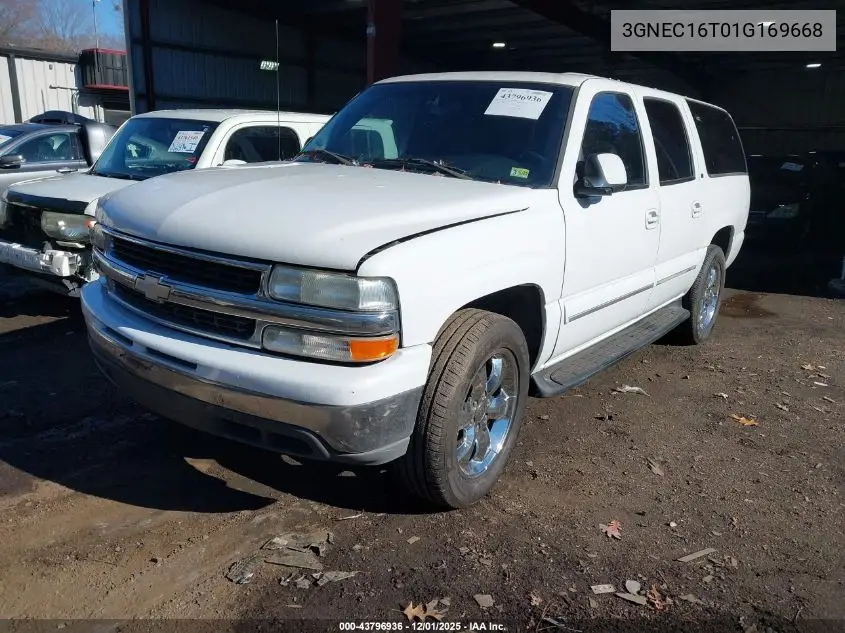 3GNEC16T01G169668 2001 Chevrolet Suburban 1500 Lt