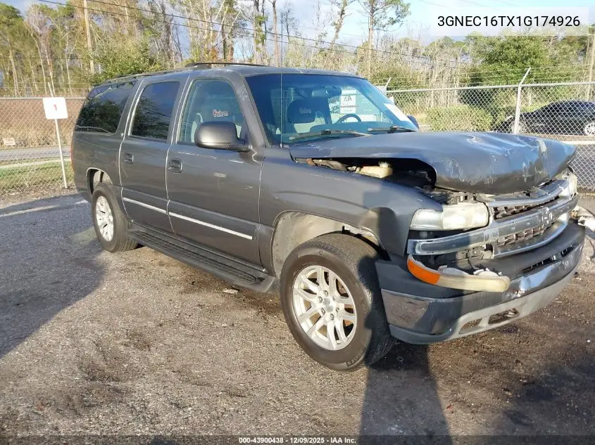 3GNEC16TX1G174926 2001 Chevrolet Suburban 1500 Ls