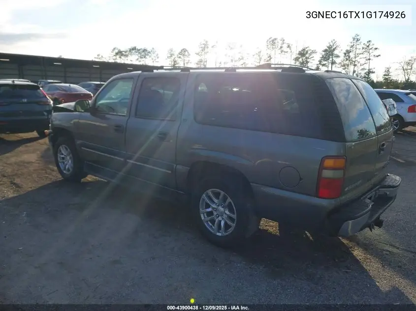 3GNEC16TX1G174926 2001 Chevrolet Suburban 1500 Ls
