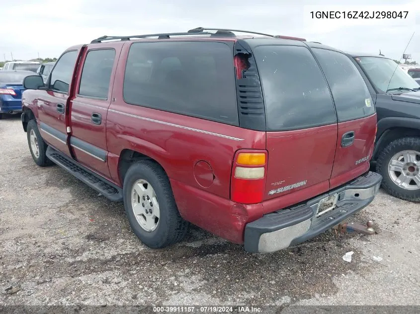 2002 Chevrolet Suburban 1500 Ls VIN: 1GNEC16Z42J298047 Lot: 39911157