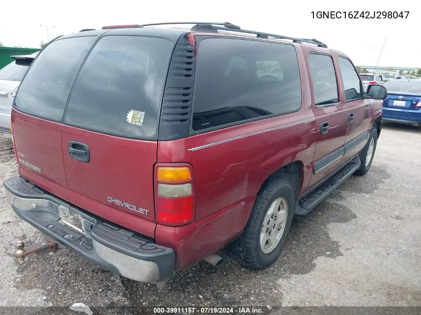 2002 Chevrolet Suburban 1500 Ls VIN: 1GNEC16Z42J298047 Lot: 39911157