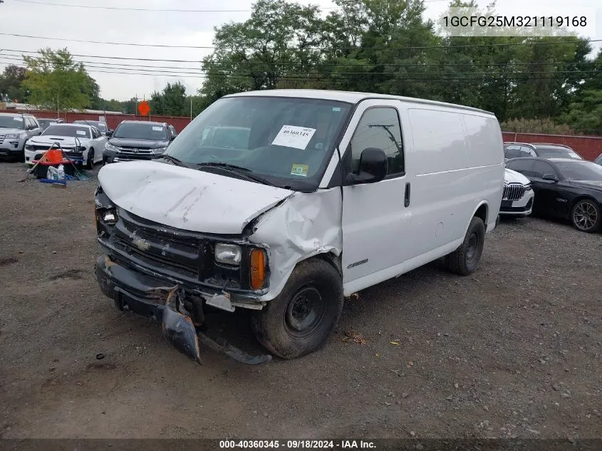 1GCFG25M321119168 2002 Chevrolet Express