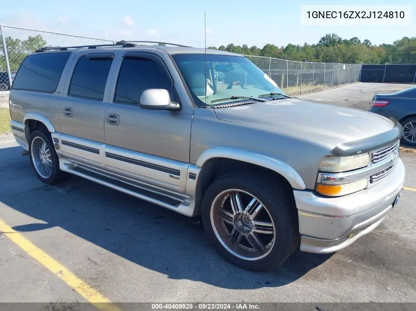 2002 Chevrolet Suburban 1500 Lt VIN: 1GNEC16ZX2J124810 Lot: 40409928