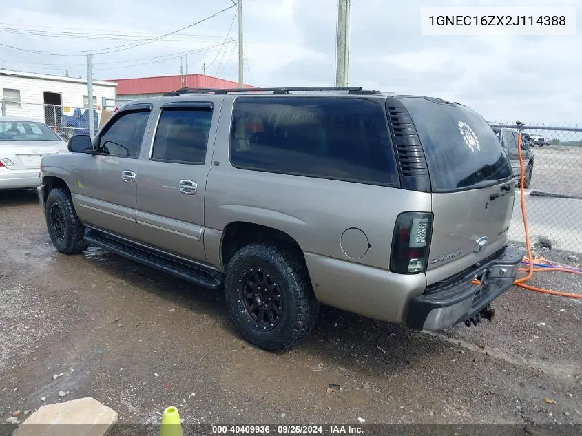 1GNEC16ZX2J114388 2002 Chevrolet Suburban 1500 Lt