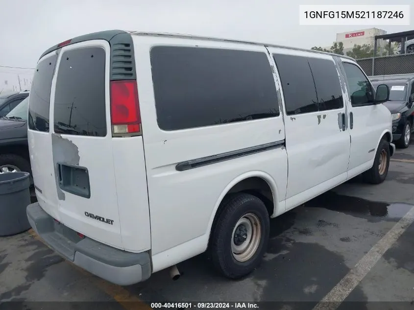 2002 Chevrolet Express VIN: 1GNFG15M521187246 Lot: 40416501