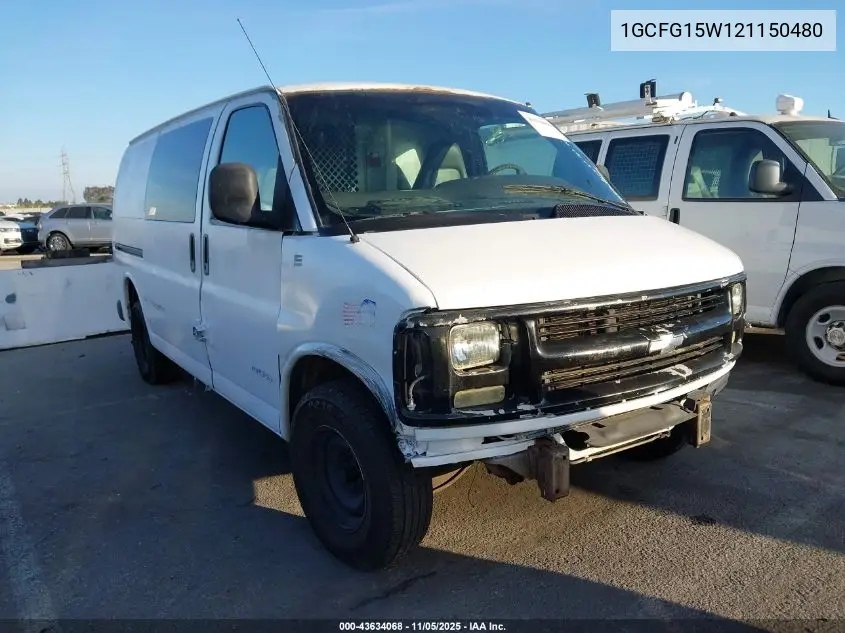 1GCFG15W121150480 2002 Chevrolet Express