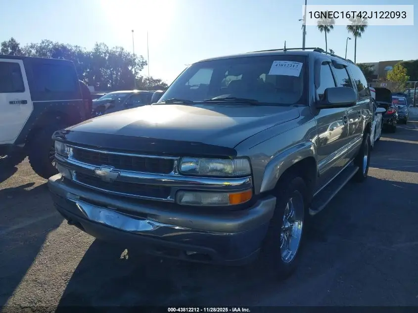 1GNEC16T42J122093 2002 Chevrolet Suburban 1500 Lt