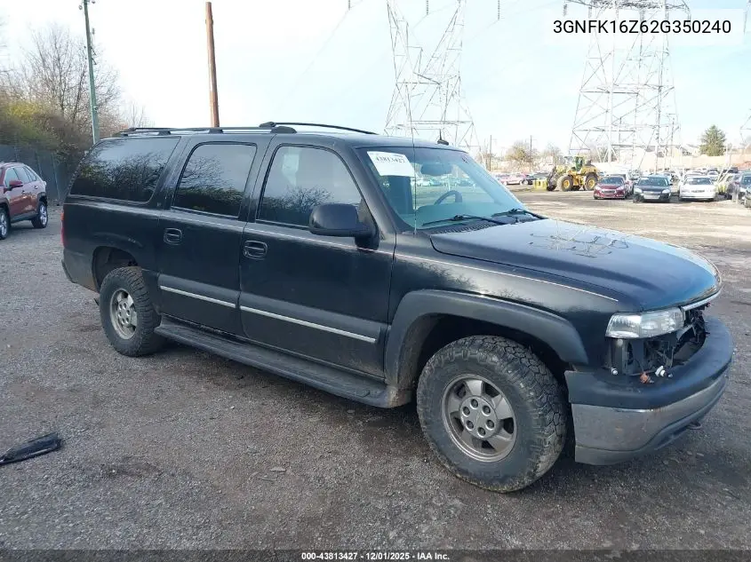 3GNFK16Z62G350240 2002 Chevrolet Suburban 1500 Lt