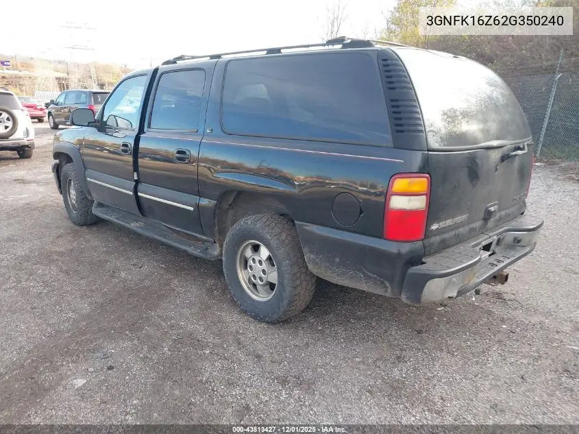3GNFK16Z62G350240 2002 Chevrolet Suburban 1500 Lt