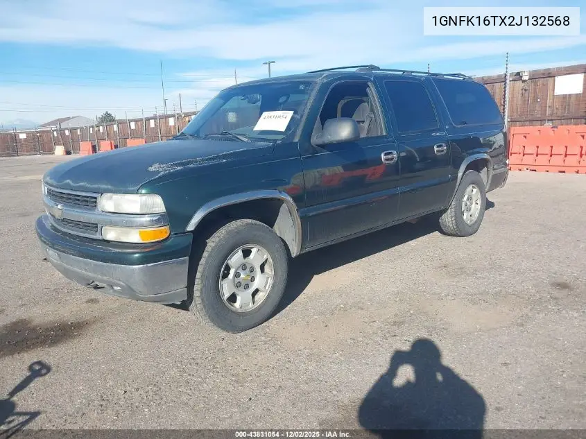 1GNFK16TX2J132568 2002 Chevrolet Suburban 1500 Ls