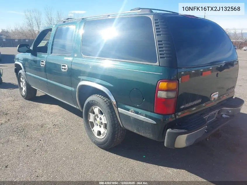 1GNFK16TX2J132568 2002 Chevrolet Suburban 1500 Ls