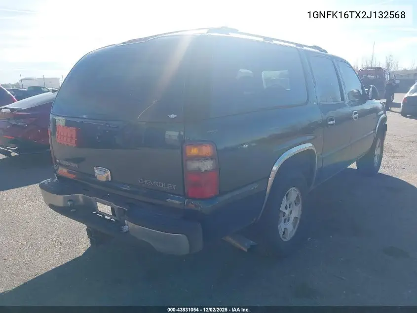 1GNFK16TX2J132568 2002 Chevrolet Suburban 1500 Ls