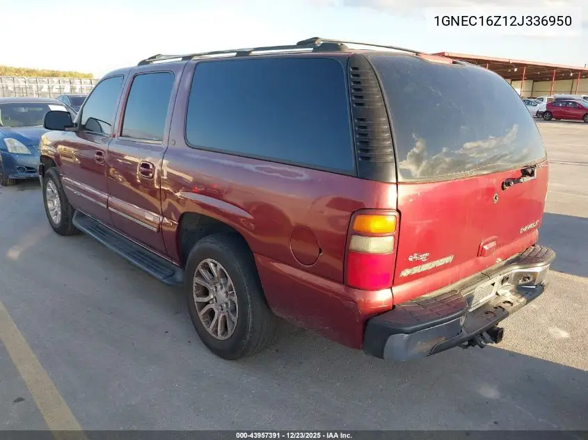1GNEC16Z12J336950 2002 Chevrolet Suburban 1500 Lt