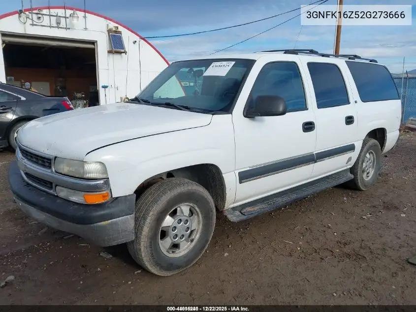 3GNFK16Z52G273666 2002 Chevrolet Suburban 1500 Ls