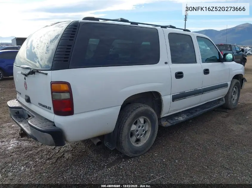 3GNFK16Z52G273666 2002 Chevrolet Suburban 1500 Ls