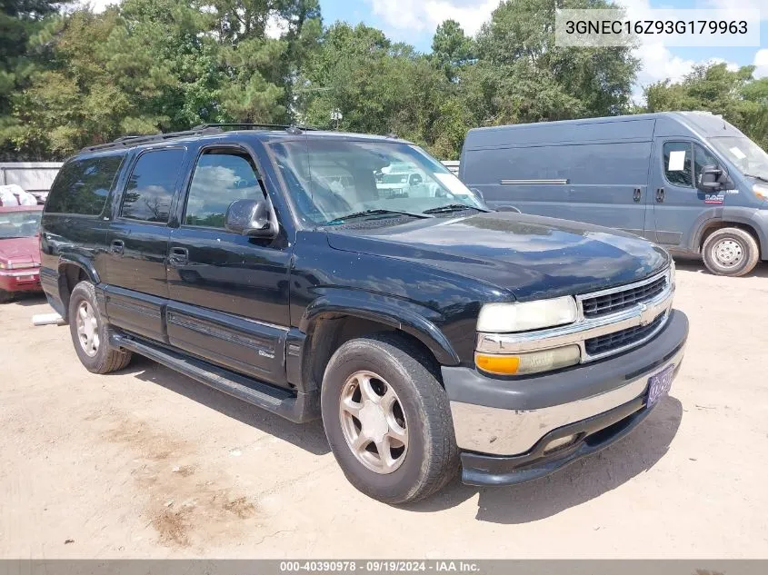 3GNEC16Z93G179963 2003 Chevrolet Suburban 1500 Lt