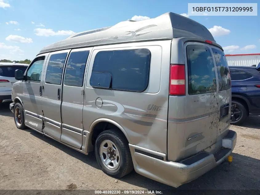 2003 Chevrolet Express Upfitter VIN: 1GBFG15T731209995 Lot: 40392230