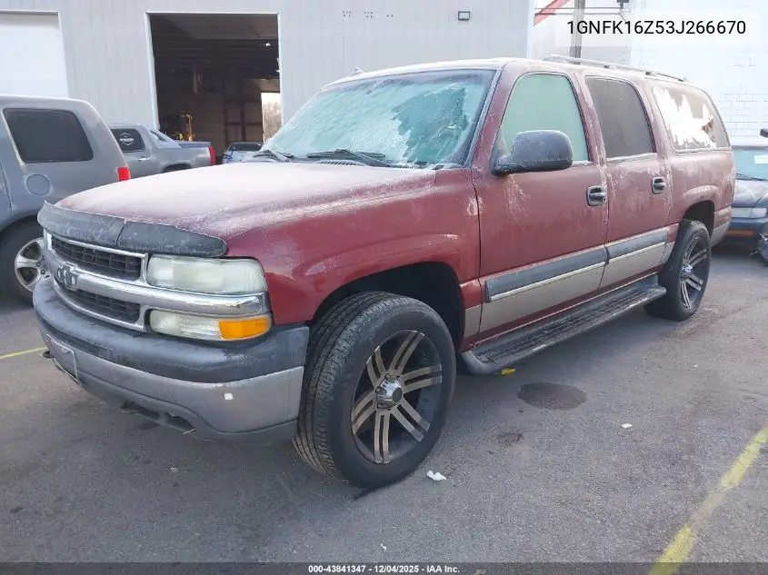 1GNFK16Z53J266670 2003 Chevrolet Suburban 1500 Ls