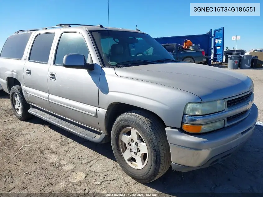 3GNEC16T34G186551 2004 Chevrolet Suburban 1500 Lt