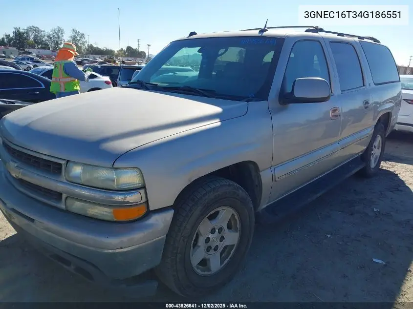 3GNEC16T34G186551 2004 Chevrolet Suburban 1500 Lt