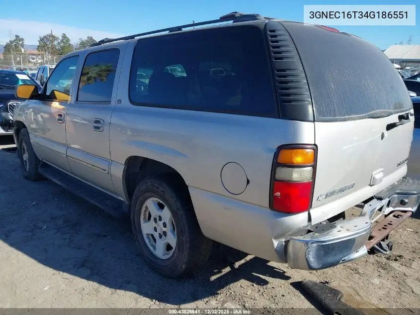 3GNEC16T34G186551 2004 Chevrolet Suburban 1500 Lt
