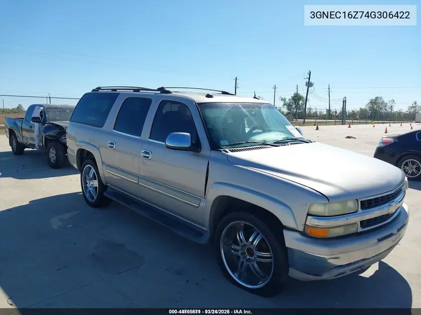 3GNEC16Z74G306422 2004 Chevrolet Suburban 1500 Lt