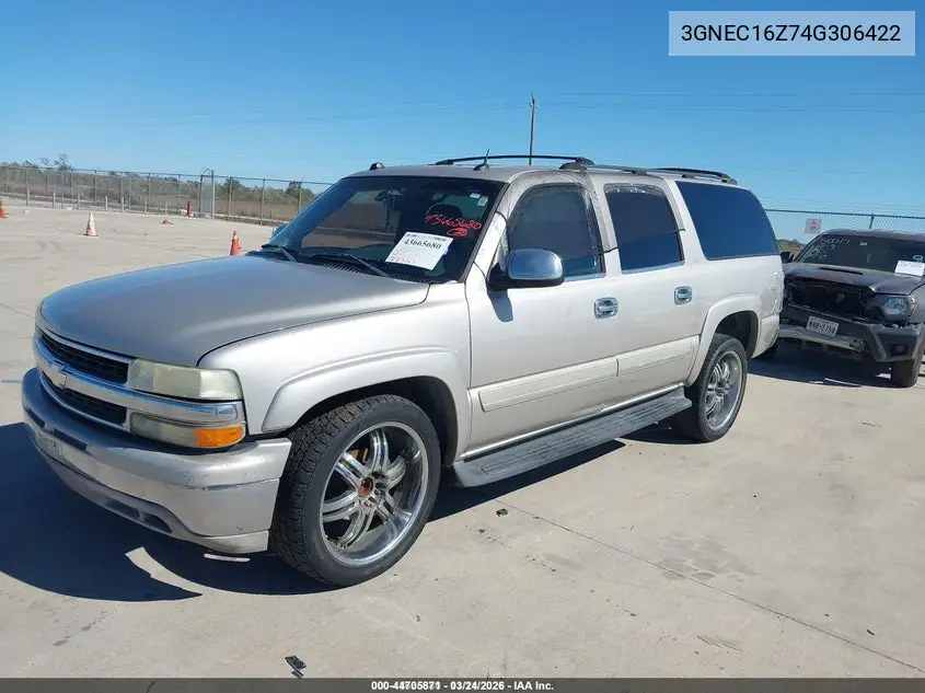 3GNEC16Z74G306422 2004 Chevrolet Suburban 1500 Lt
