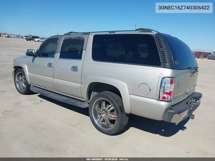 3GNEC16Z74G306422 2004 Chevrolet Suburban 1500 Lt