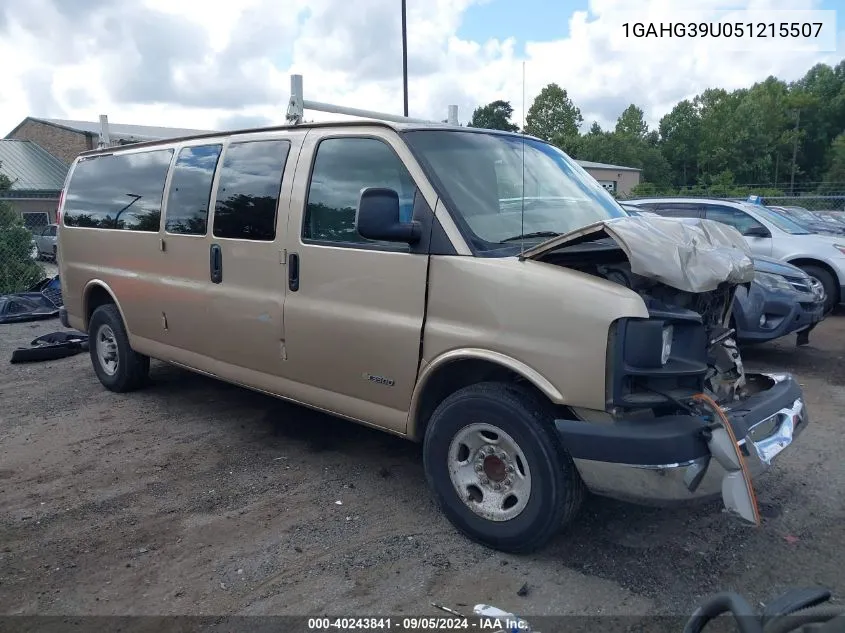 2005 Chevrolet Express G3500 VIN: 1GAHG39U051215507 Lot: 40243841