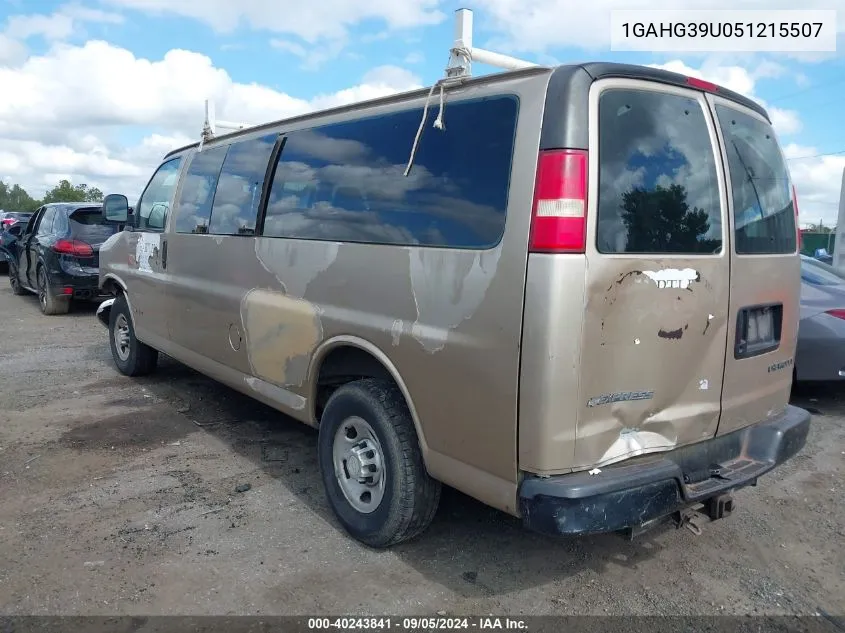 2005 Chevrolet Express G3500 VIN: 1GAHG39U051215507 Lot: 40243841