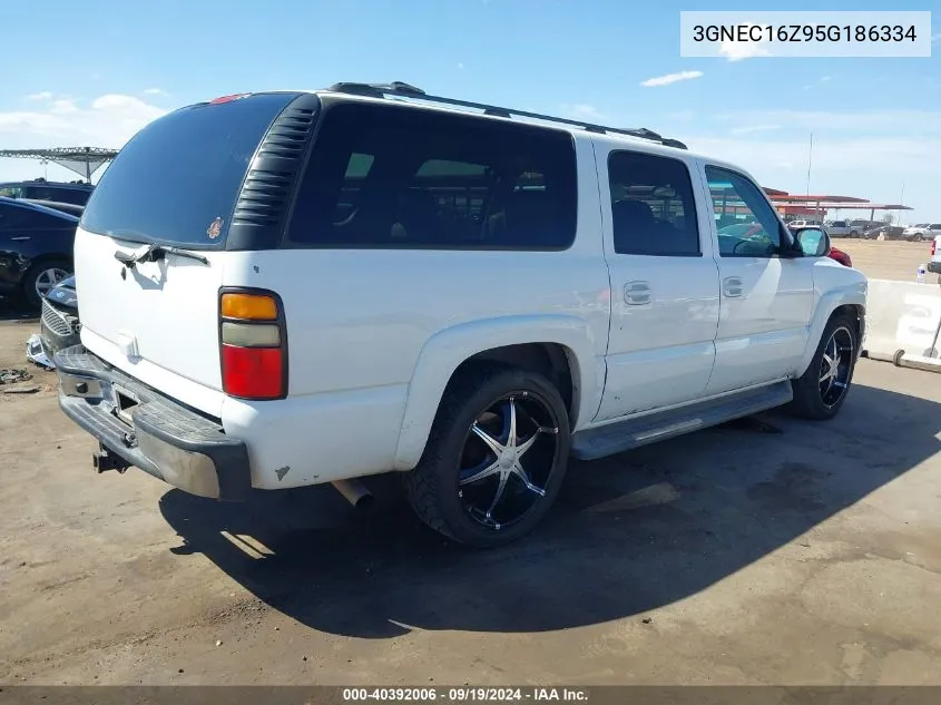 2005 Chevrolet Suburban 1500 Lt VIN: 3GNEC16Z95G186334 Lot: 40392006