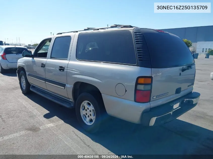 2005 Chevrolet Suburban 1500 Ls VIN: 3GNEC16Z25G135709 Lot: 40435155