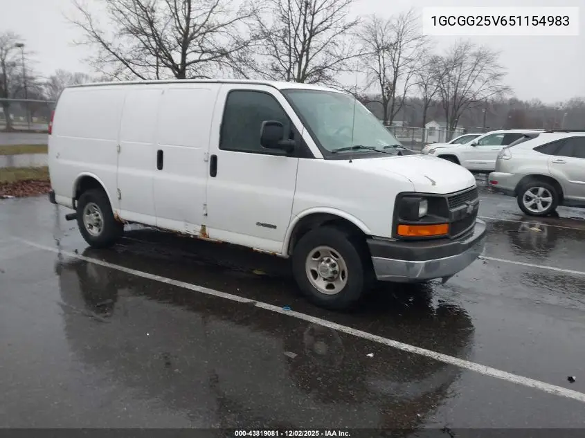 1GCGG25V651154983 2005 Chevrolet Express