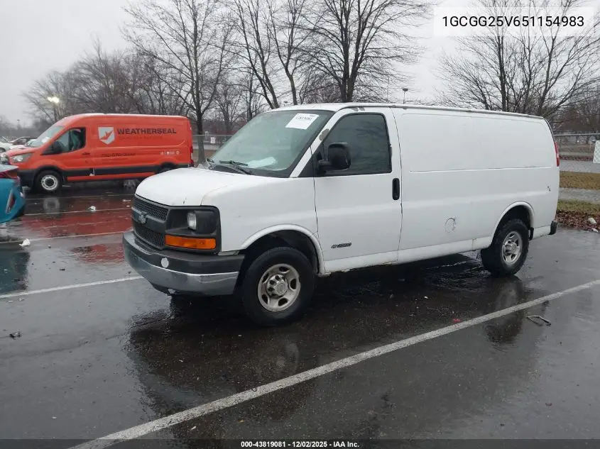 1GCGG25V651154983 2005 Chevrolet Express