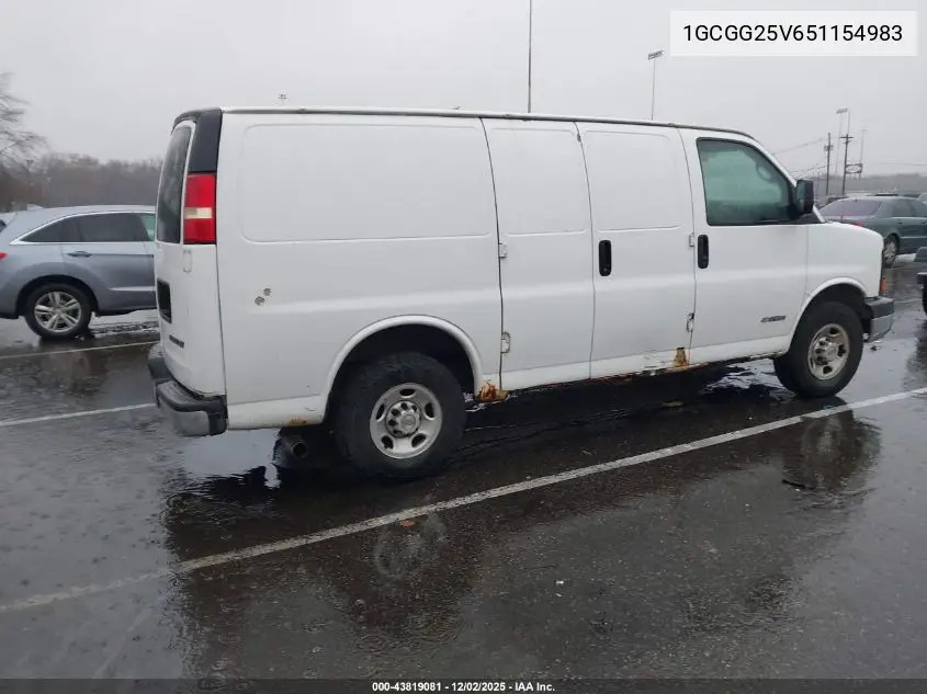 1GCGG25V651154983 2005 Chevrolet Express