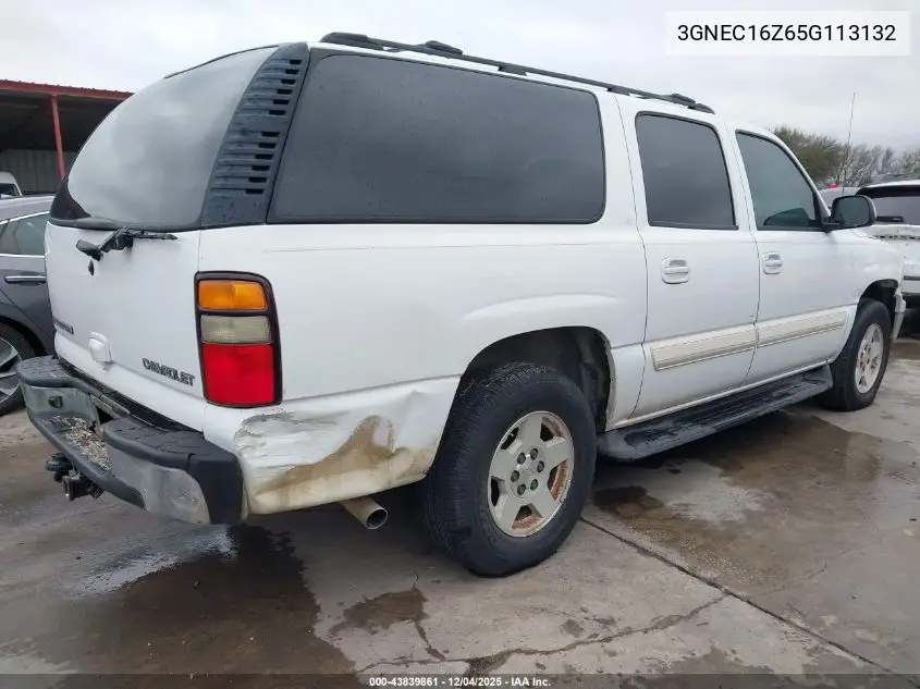 3GNEC16Z65G113132 2005 Chevrolet Suburban 1500 Lt