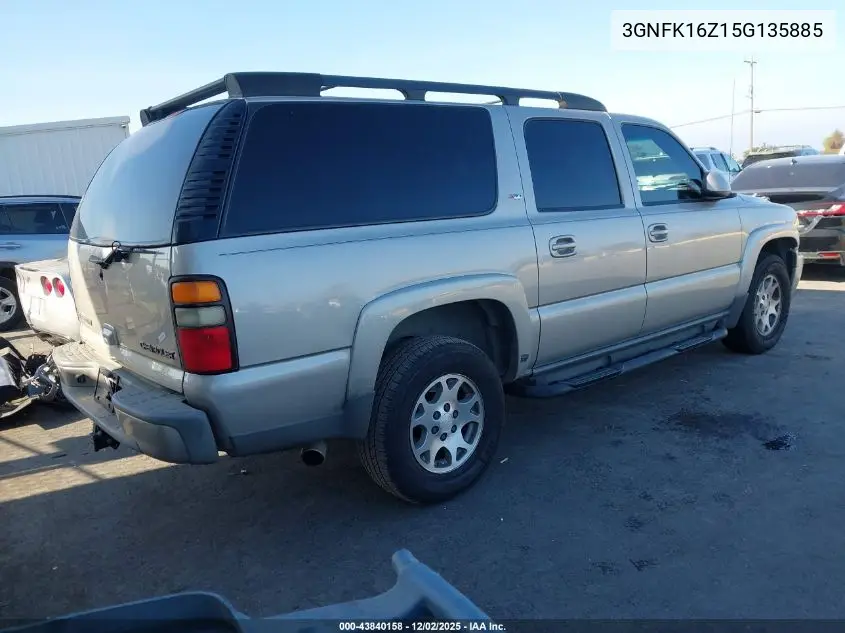 3GNFK16Z15G135885 2005 Chevrolet Suburban 1500 Z71