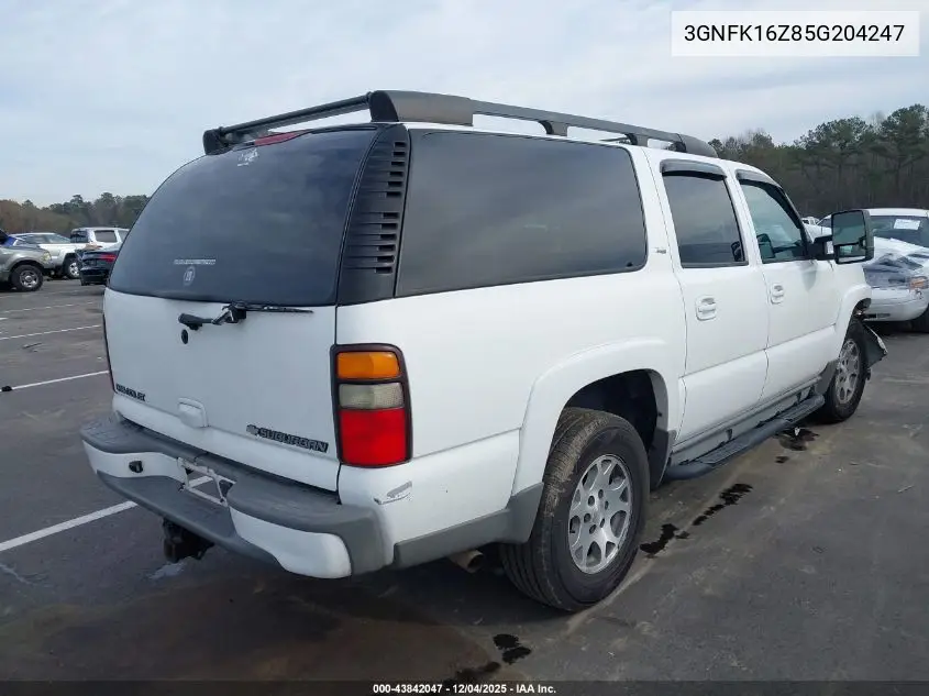 3GNFK16Z85G204247 2005 Chevrolet Suburban 1500 Z71