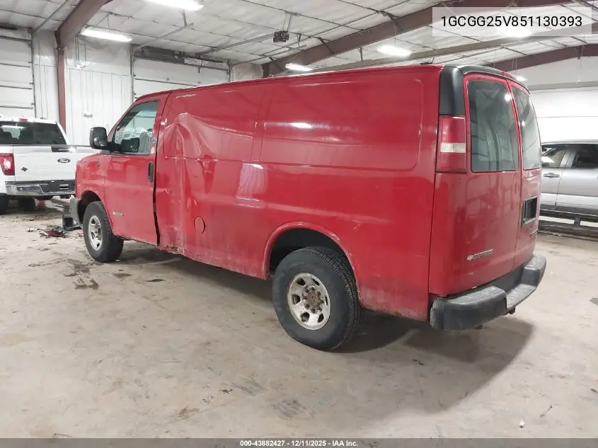 1GCGG25V851130393 2005 Chevrolet Express