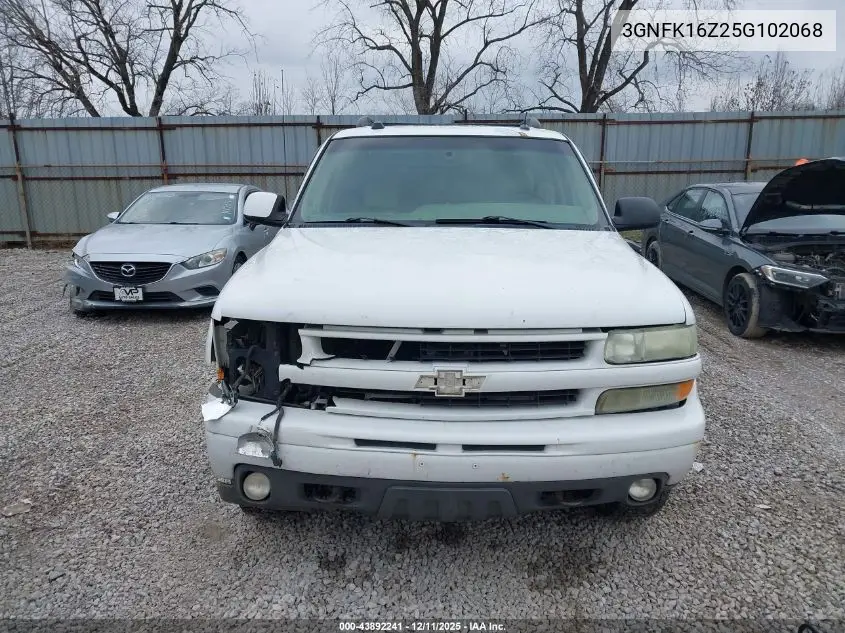 3GNFK16Z25G102068 2005 Chevrolet Suburban 1500 Z71