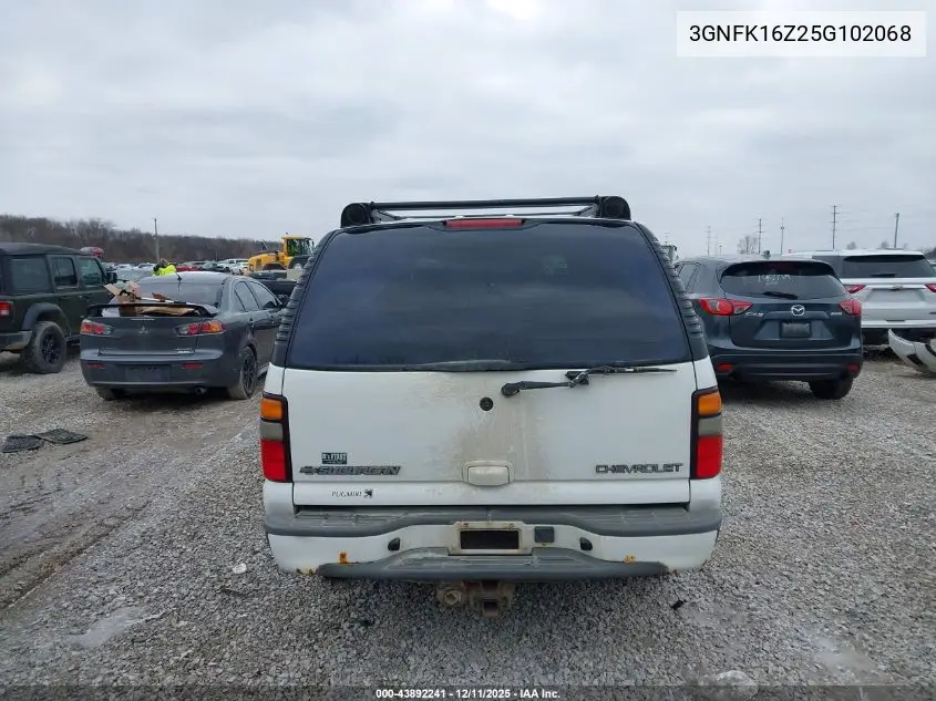 3GNFK16Z25G102068 2005 Chevrolet Suburban 1500 Z71