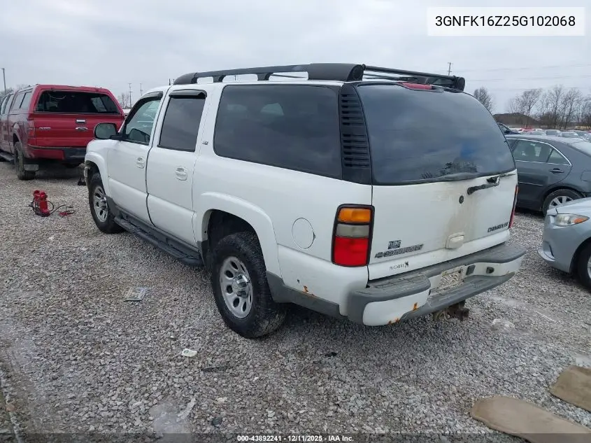 3GNFK16Z25G102068 2005 Chevrolet Suburban 1500 Z71