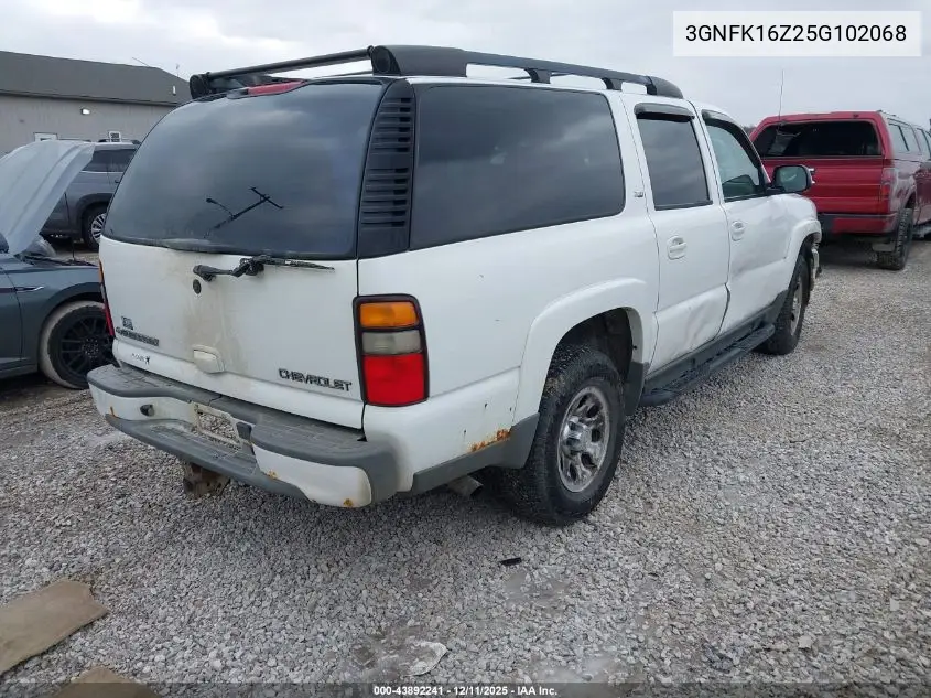 3GNFK16Z25G102068 2005 Chevrolet Suburban 1500 Z71