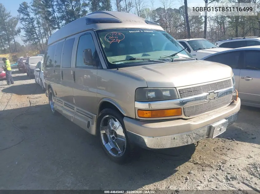 1GBFG15T851116499 2005 Chevrolet Express Upfitter